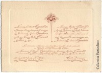 1909 – Faire-part de mariage