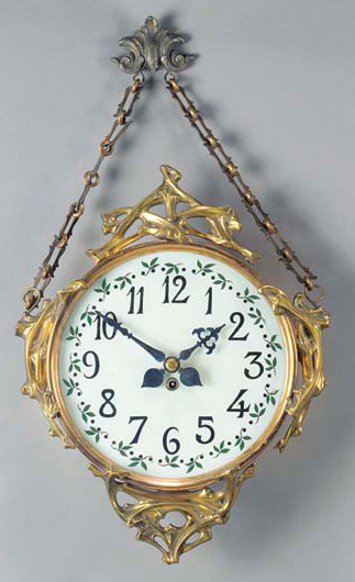 Horloge boulangère, Vente Christie's 2463 « After a design by Hector Guimard».