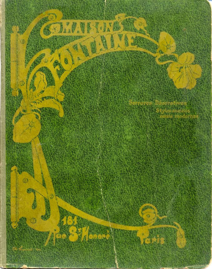Couverture du catalogue de la Maison Fontaine. Serrures décoratives/Styles anciens/essais modernes, août 1900. Coll. part.
