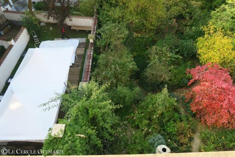 Jardins, vue depuis les étages du musée