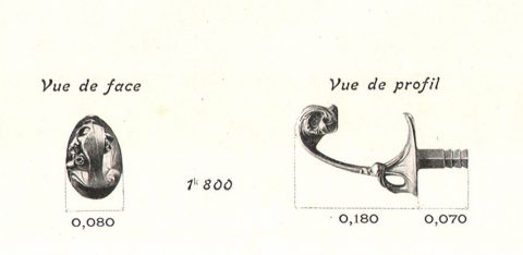 Porte-couronne GA. Catalogue Style Moderne des Fonderies de Saint-Dizier.