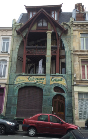 La maison du céramiste Louis Coilliot, à Lille, signée Hector Guimard (1898)